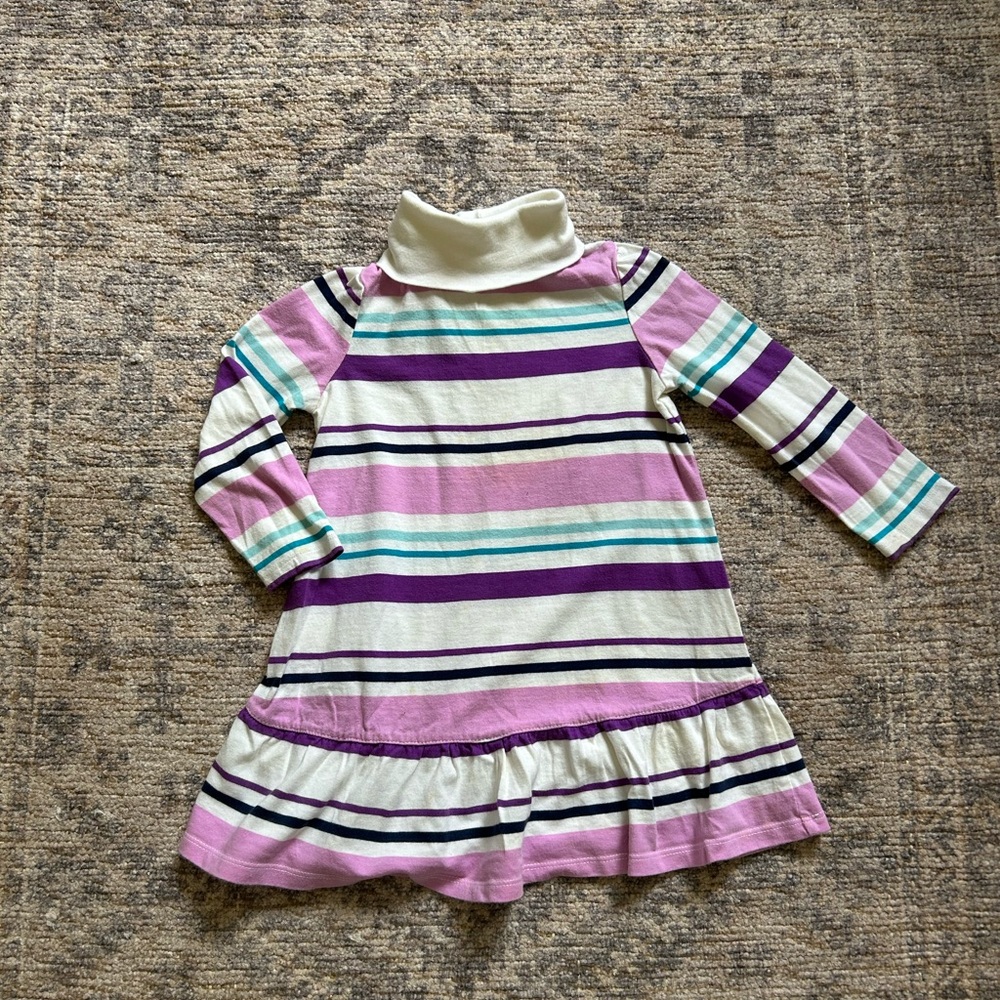 Old Navy Multicolor Striped Turtleneck Dress